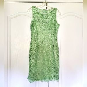 Lace Dress, Mint/Seafoam Green